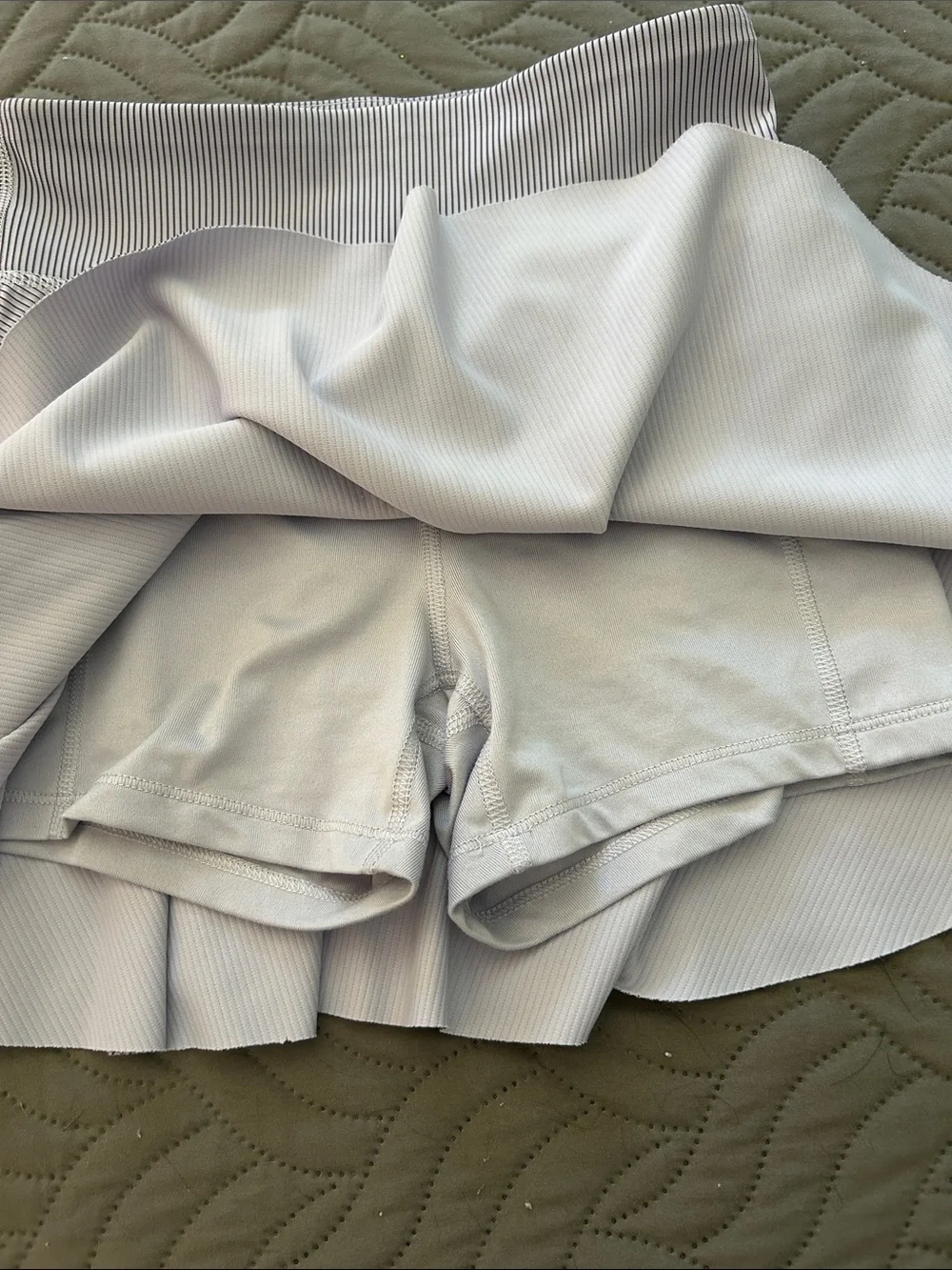 🛥️ Old Navy Powersoft Striped White/Blue Skort